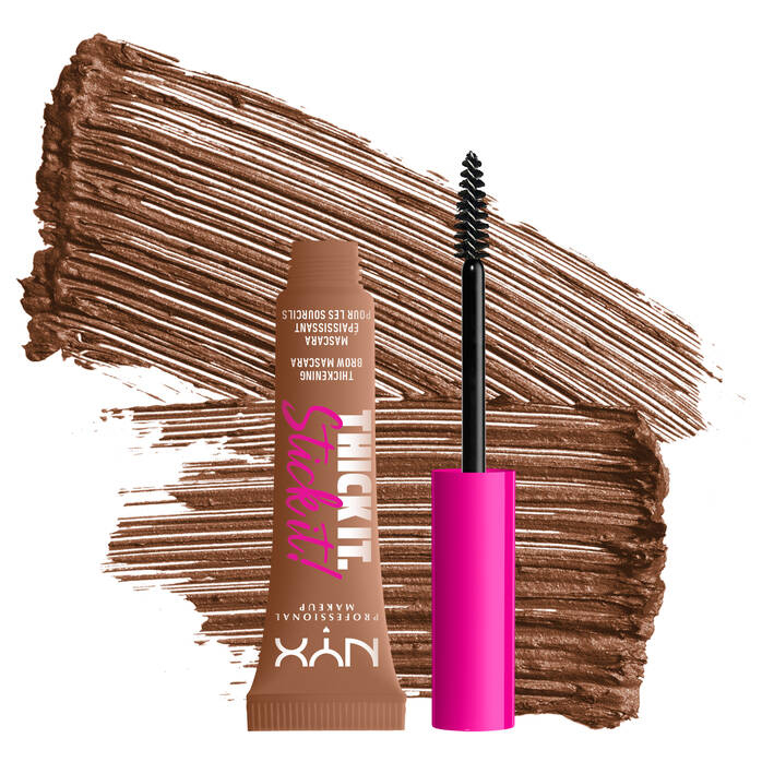 NYX PROFESSIONAL MAKEUP, Thick It Stick It Thickening Brow Mascara 7 ml - Eyebrow Gel 03 Auburn
 مثبت و مسكارة حواجب بلون